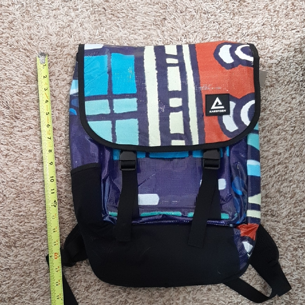 Rareform Brooklyn Vinyl Messenger Backpack